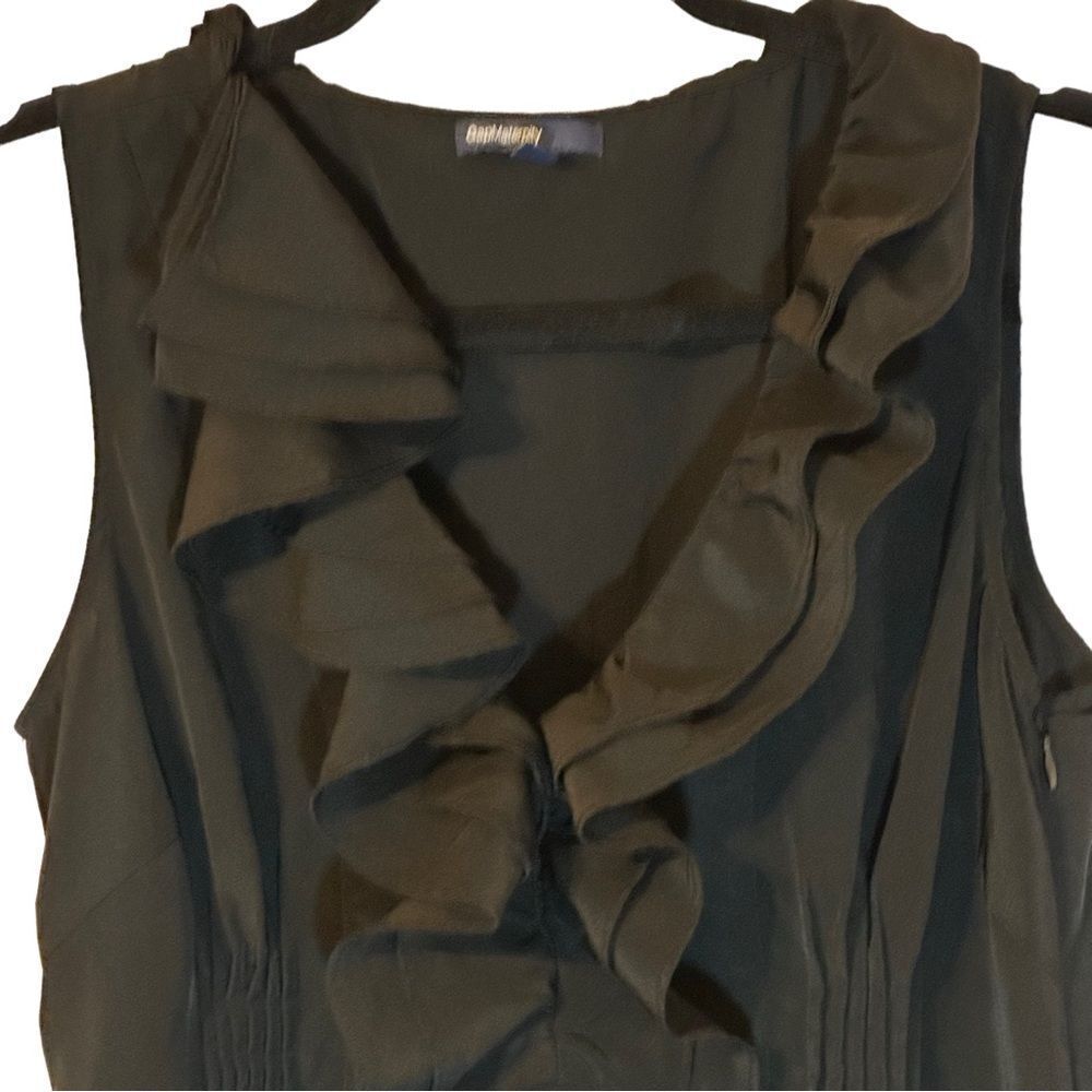 Gap Maternity Black Sleeveless V-Neck Dress Sz Small